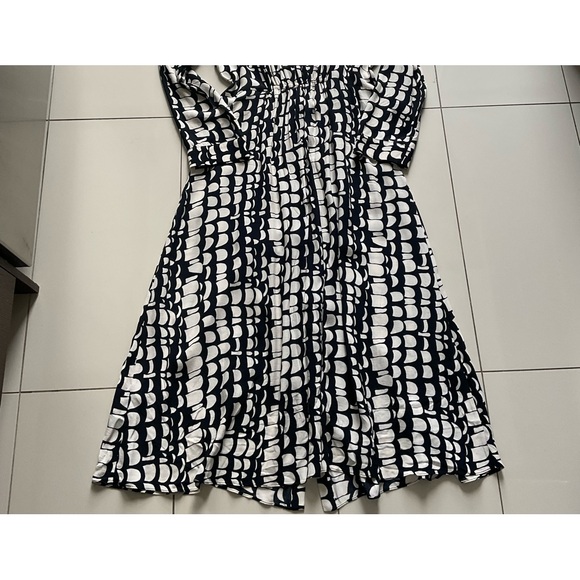 ZARA PRINT FLAIR LONG DRESS - Picture 2 of 4